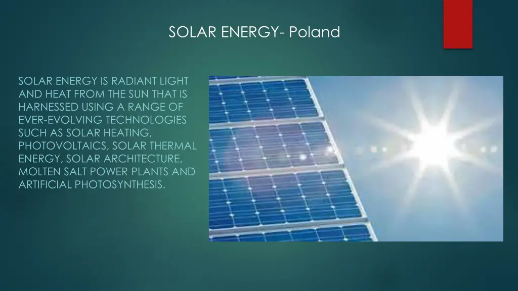 solar energy poland