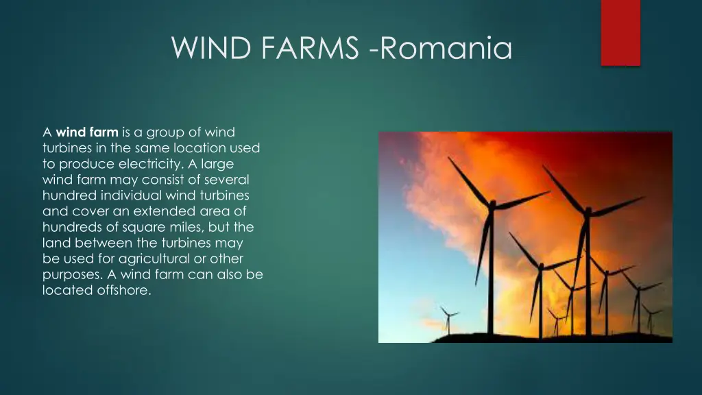 wind farms romania