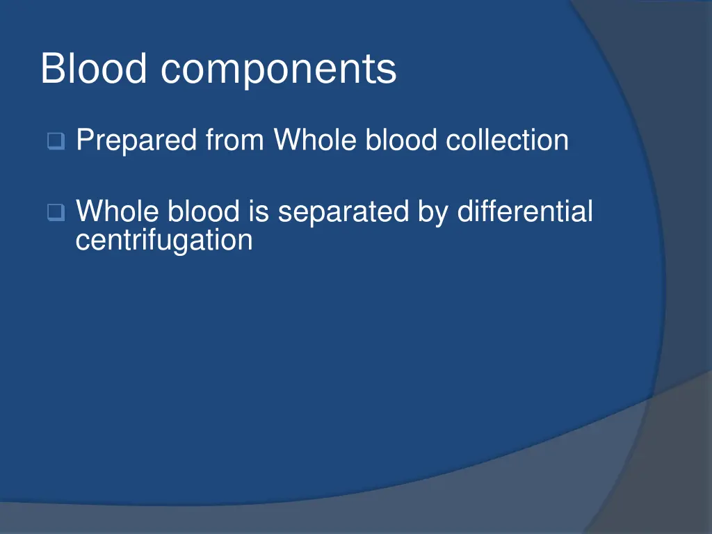 blood components