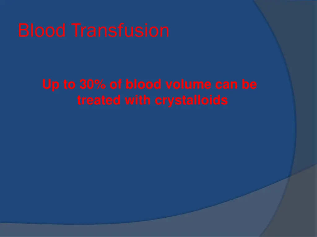 blood transfusion