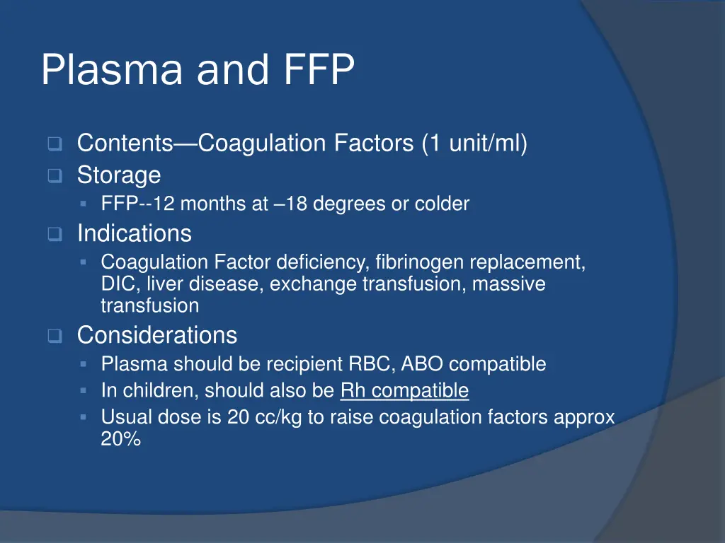 plasma and ffp