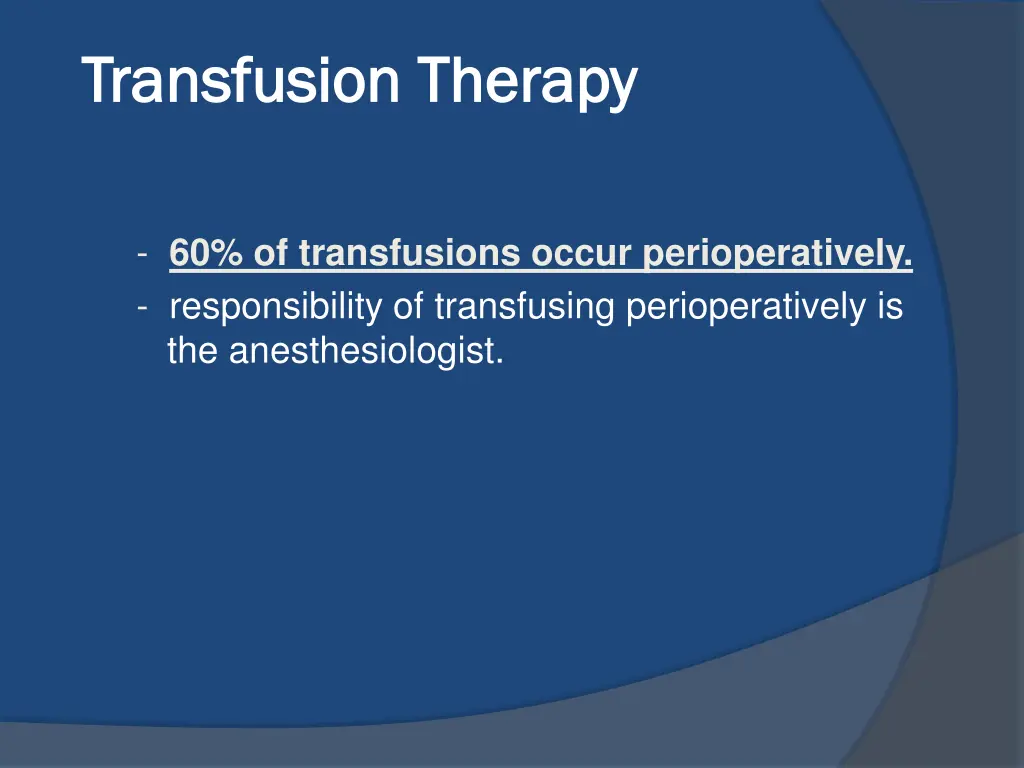 transfusion therapy transfusion therapy