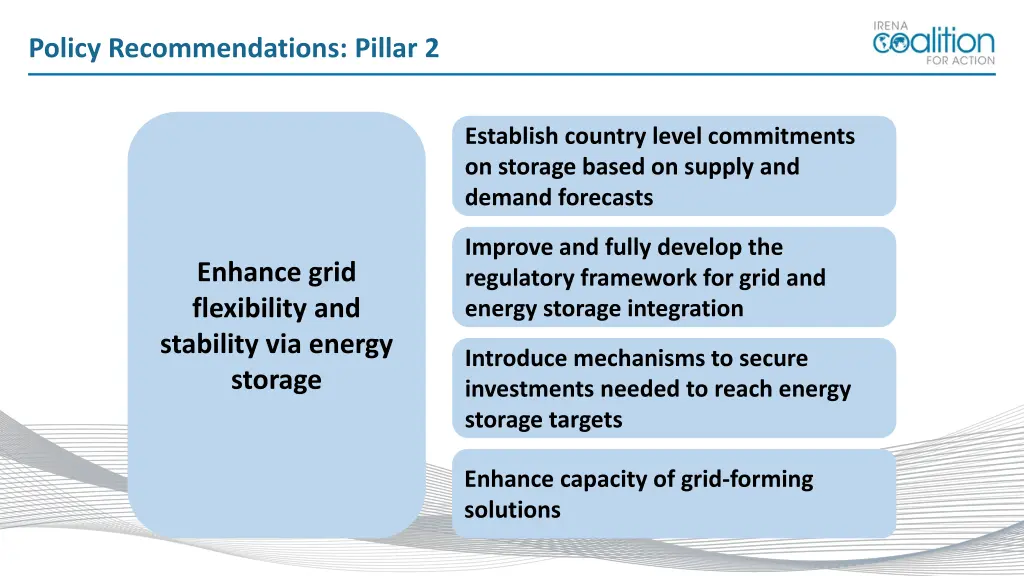 policy recommendations pillar 2