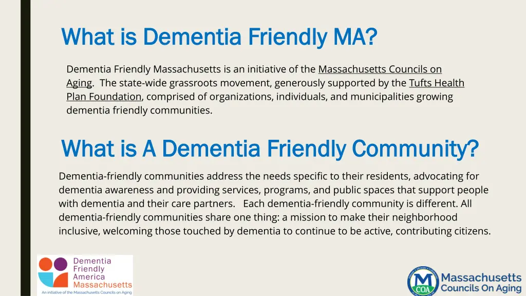 what is dementia friendly ma what is dementia