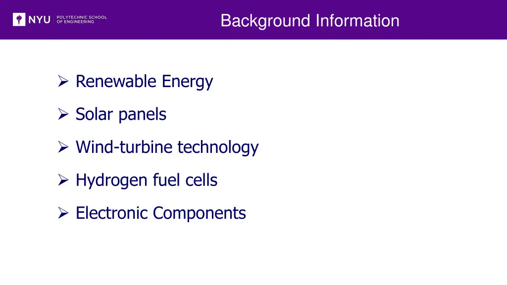 background information