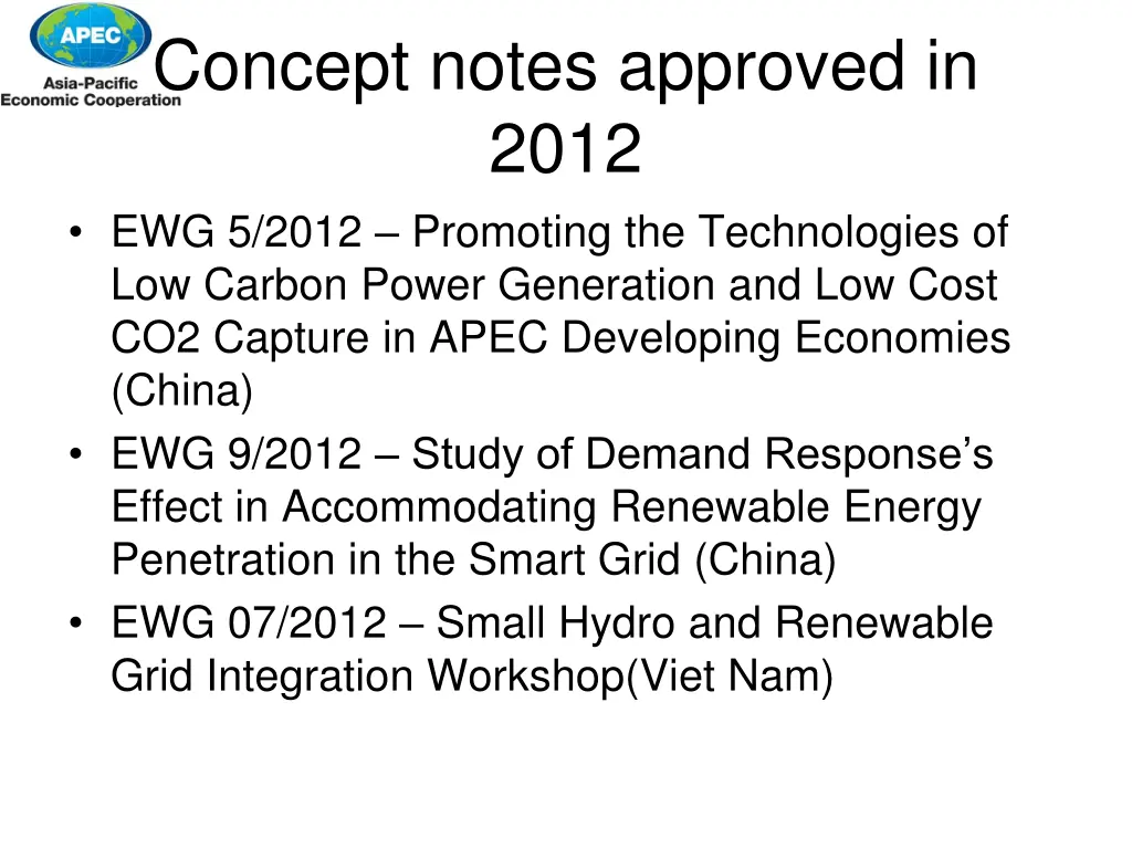 concept notes approved in 2012 ewg 5 2012