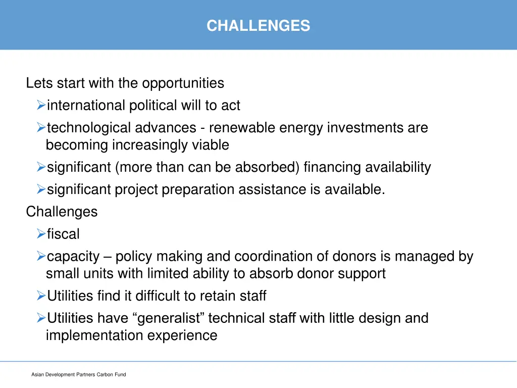 challenges