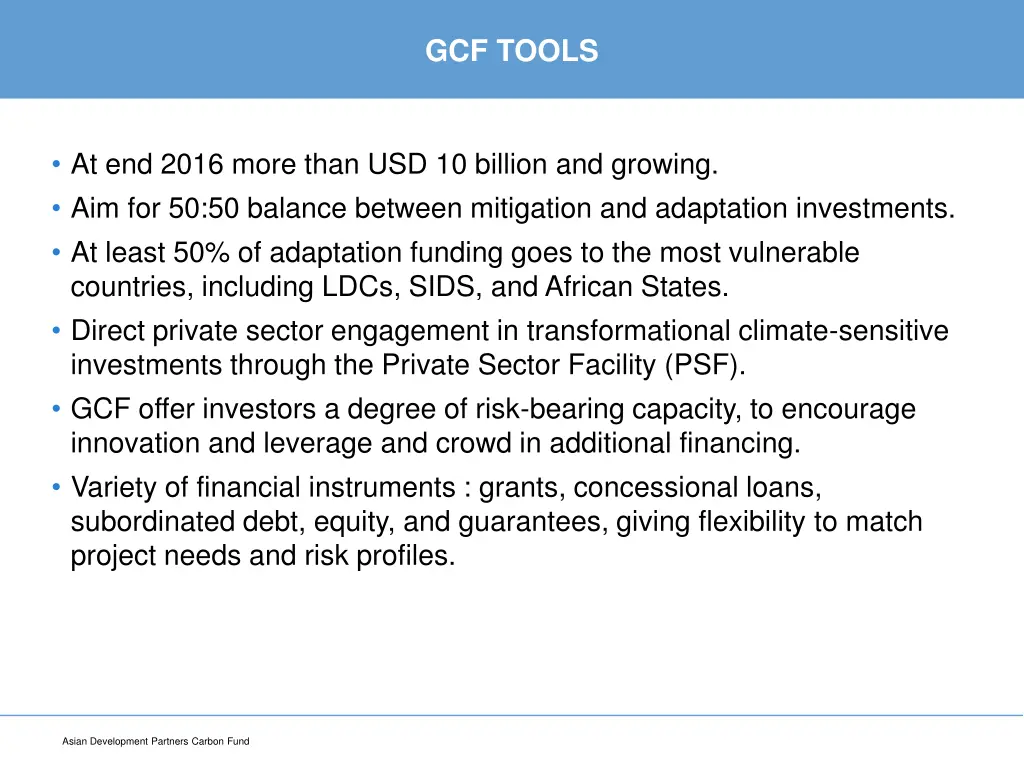 gcf tools