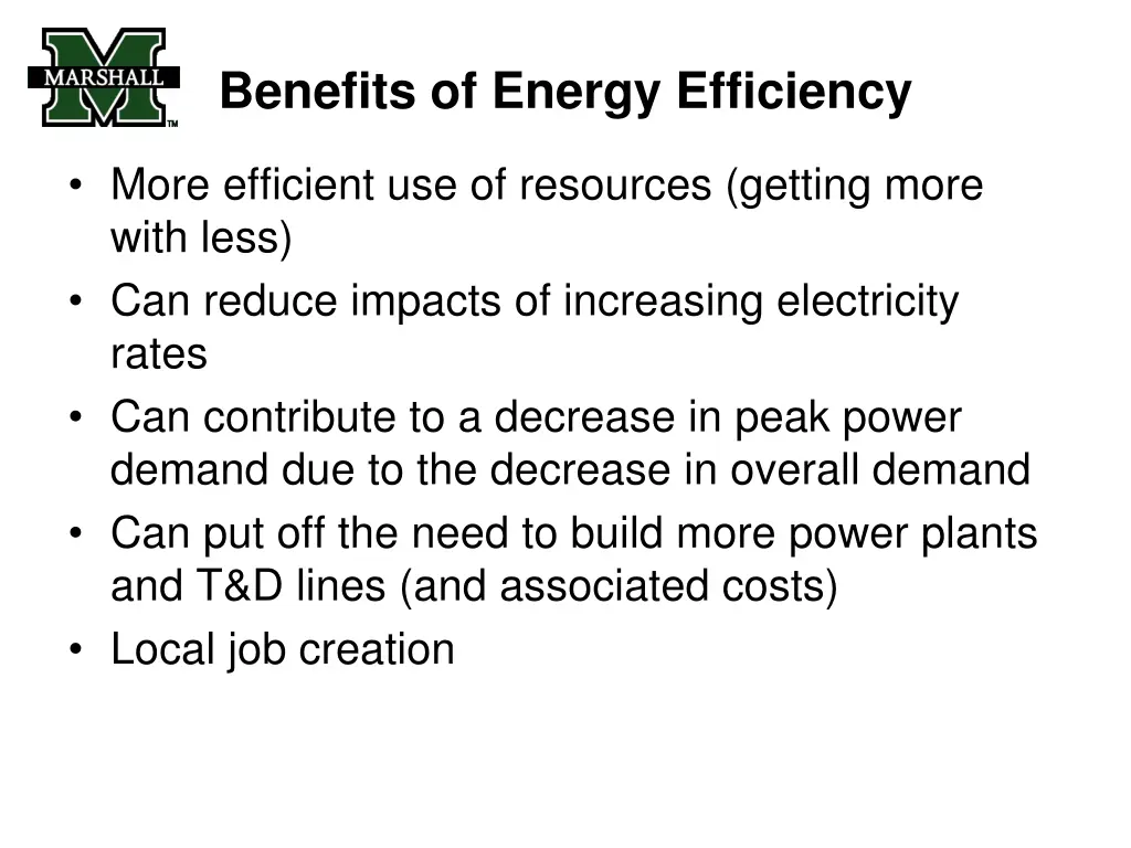 benefits of energy efficiency