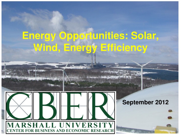 energy opportunities solar wind energy efficiency