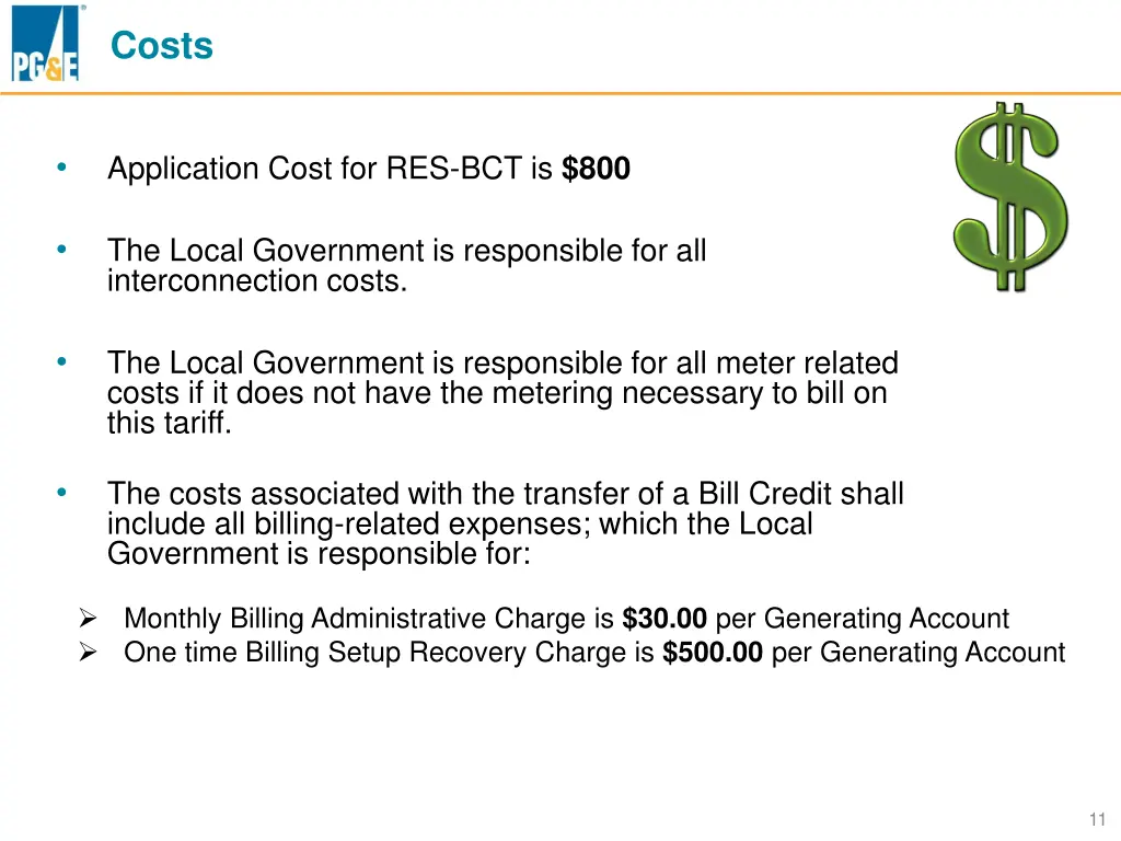 costs