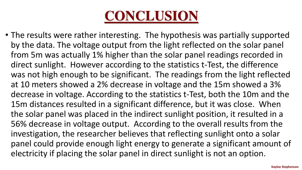 conclusion