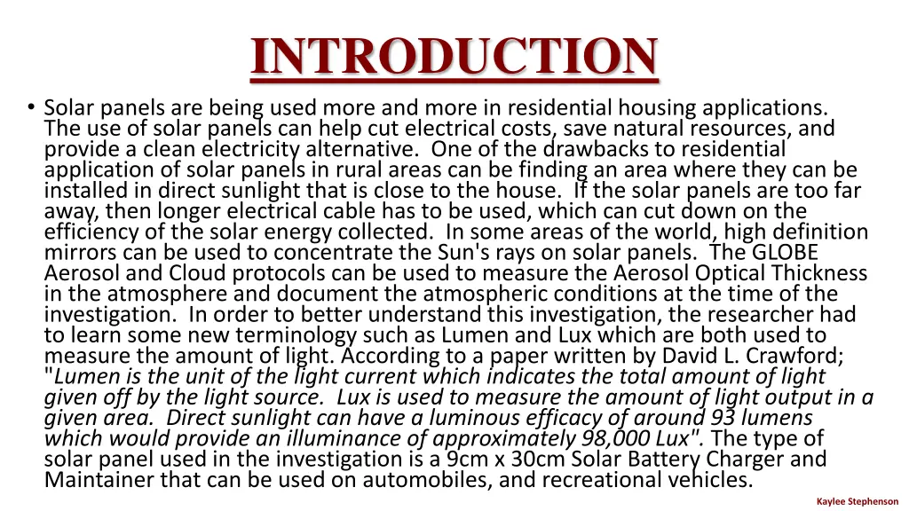 introduction