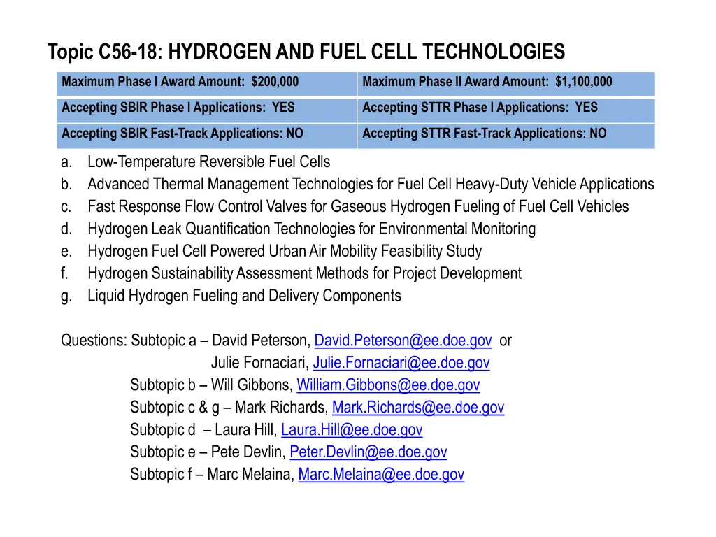 topic c56 18 hydrogen and fuel cell technologies