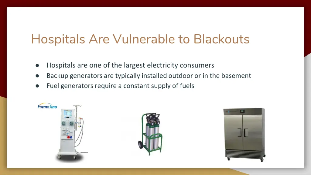 hospitals are vulnerable to blackouts