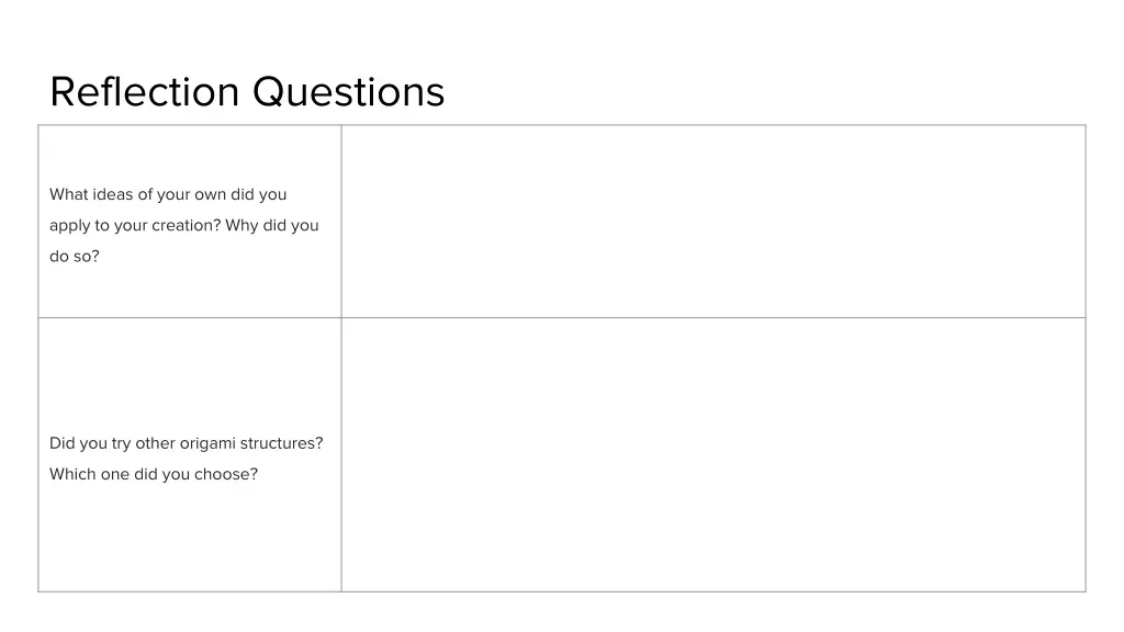 reflection questions 3