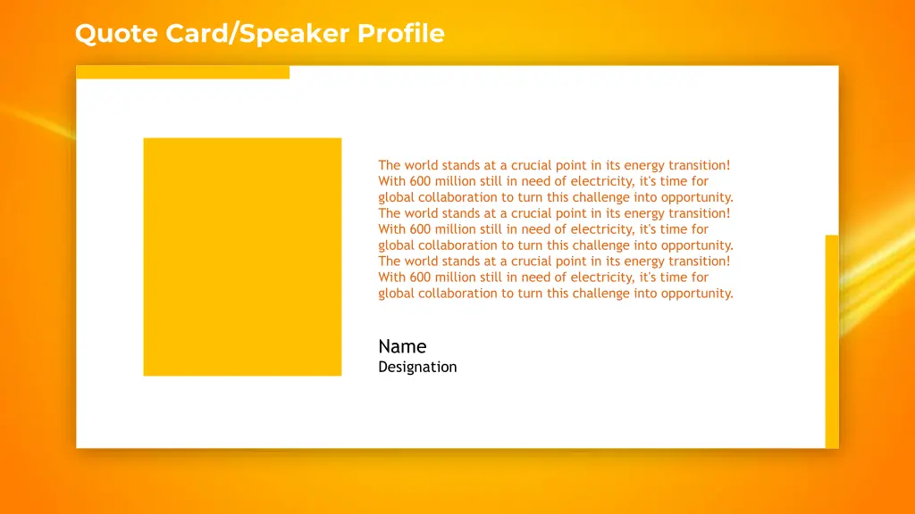 quote card speaker profile