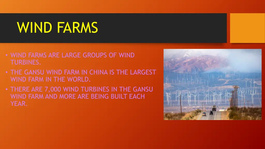 wind farms