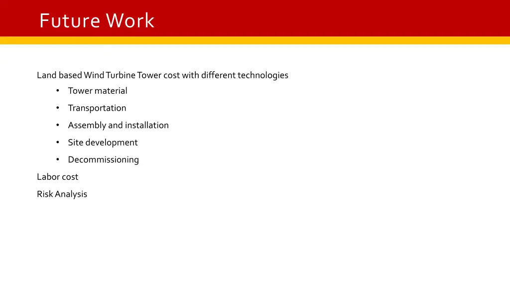 future work