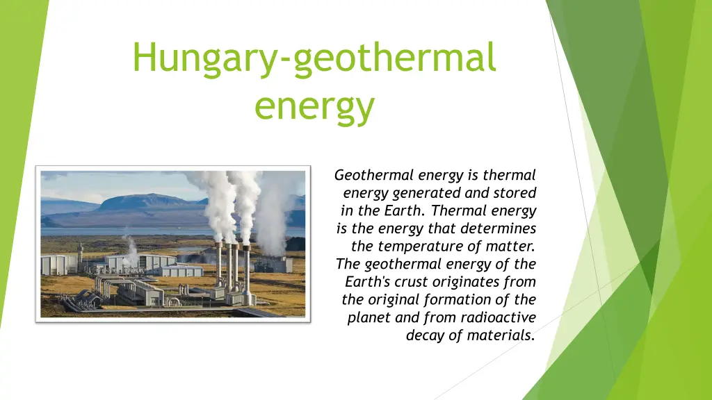 hungary geothermal energy