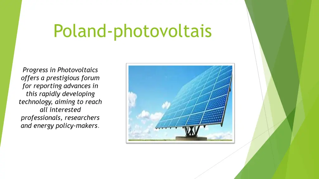 poland photovoltais
