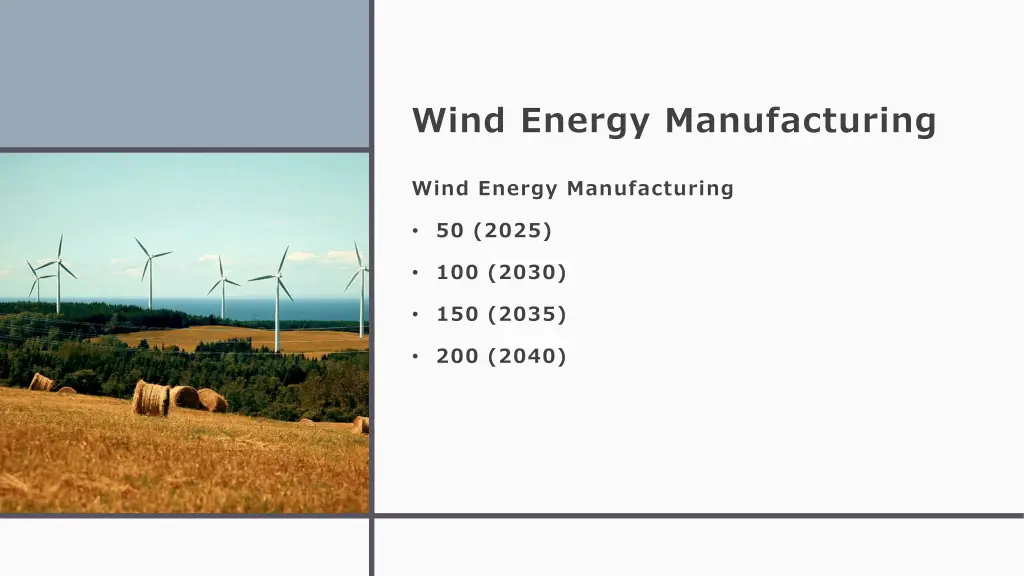 wind energy manufacturing