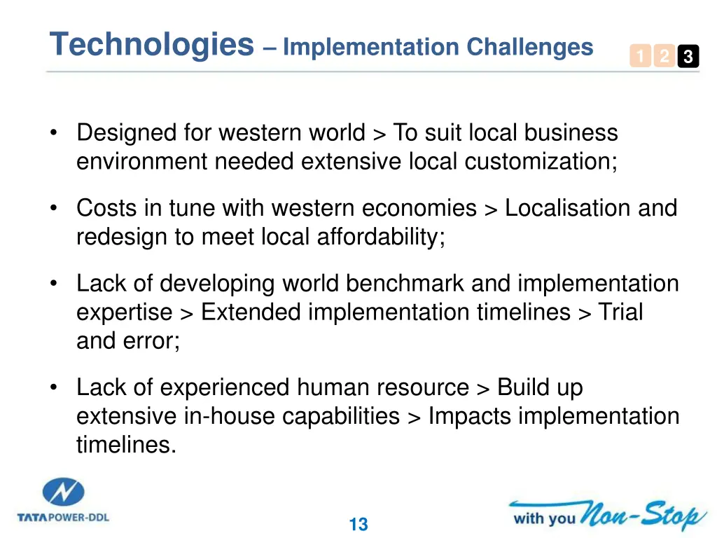 technologies implementation challenges