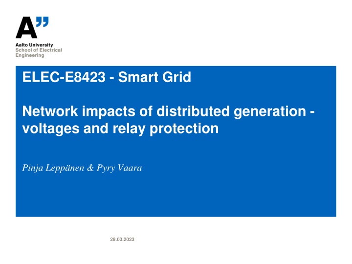 elec e8423 smart grid