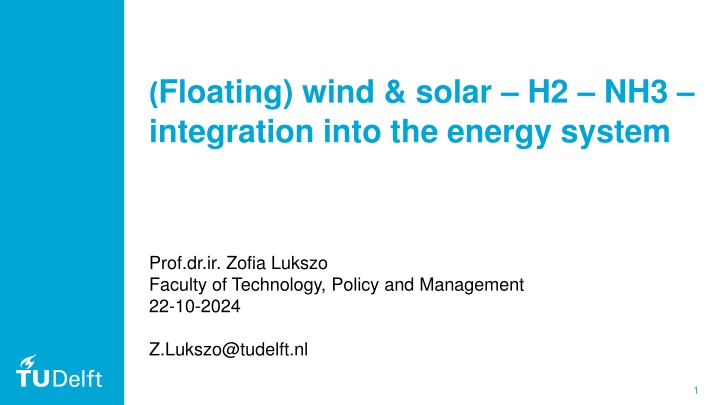 floating wind solar h2 nh3 integration into