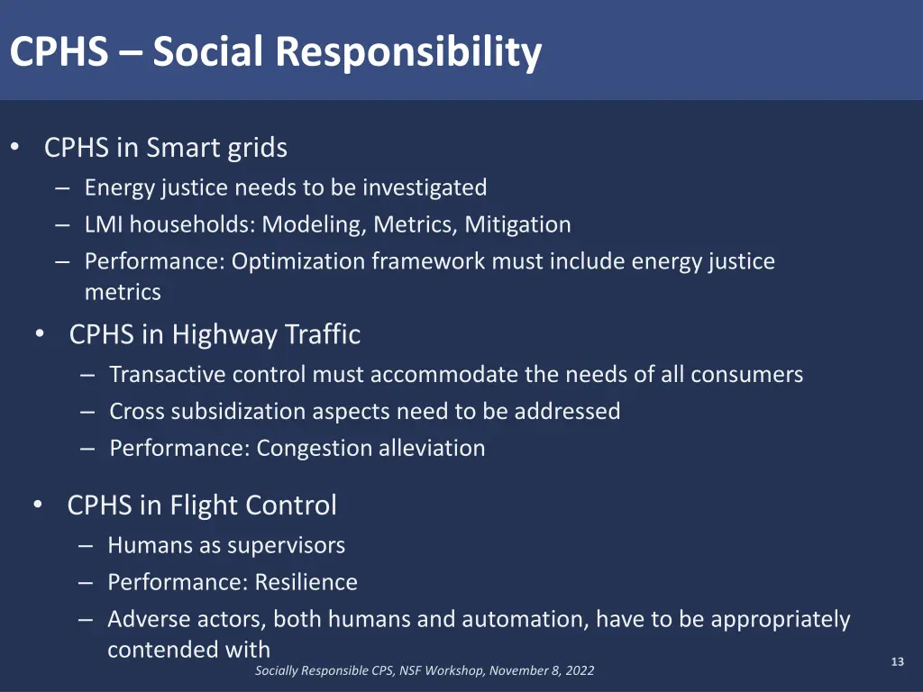 cphs social responsibility