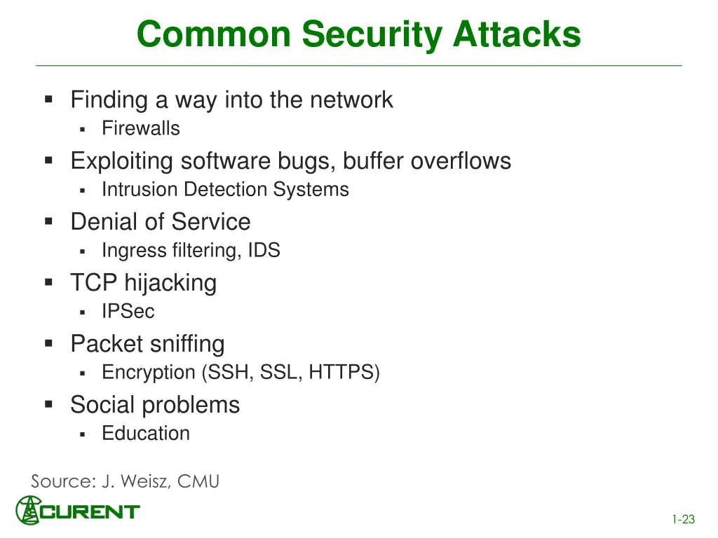 common security attacks