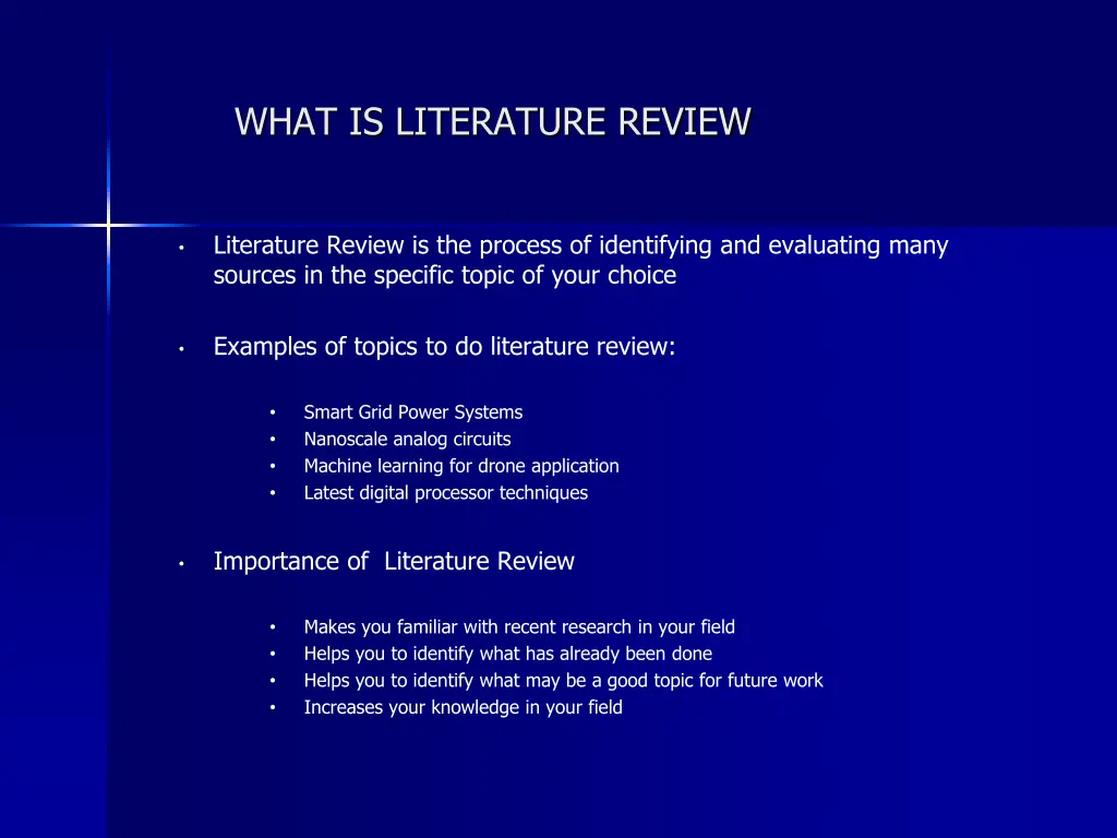 what is literature review