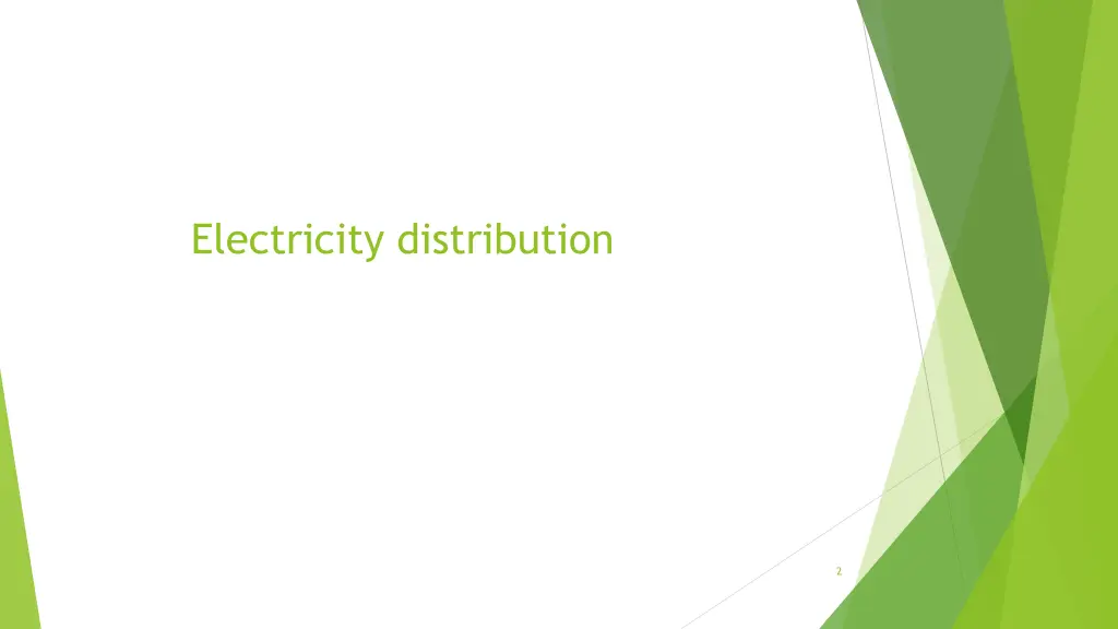 electricity distribution