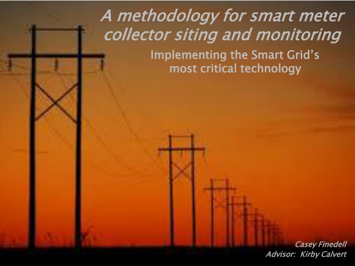 a methodology for smart meter collector siting