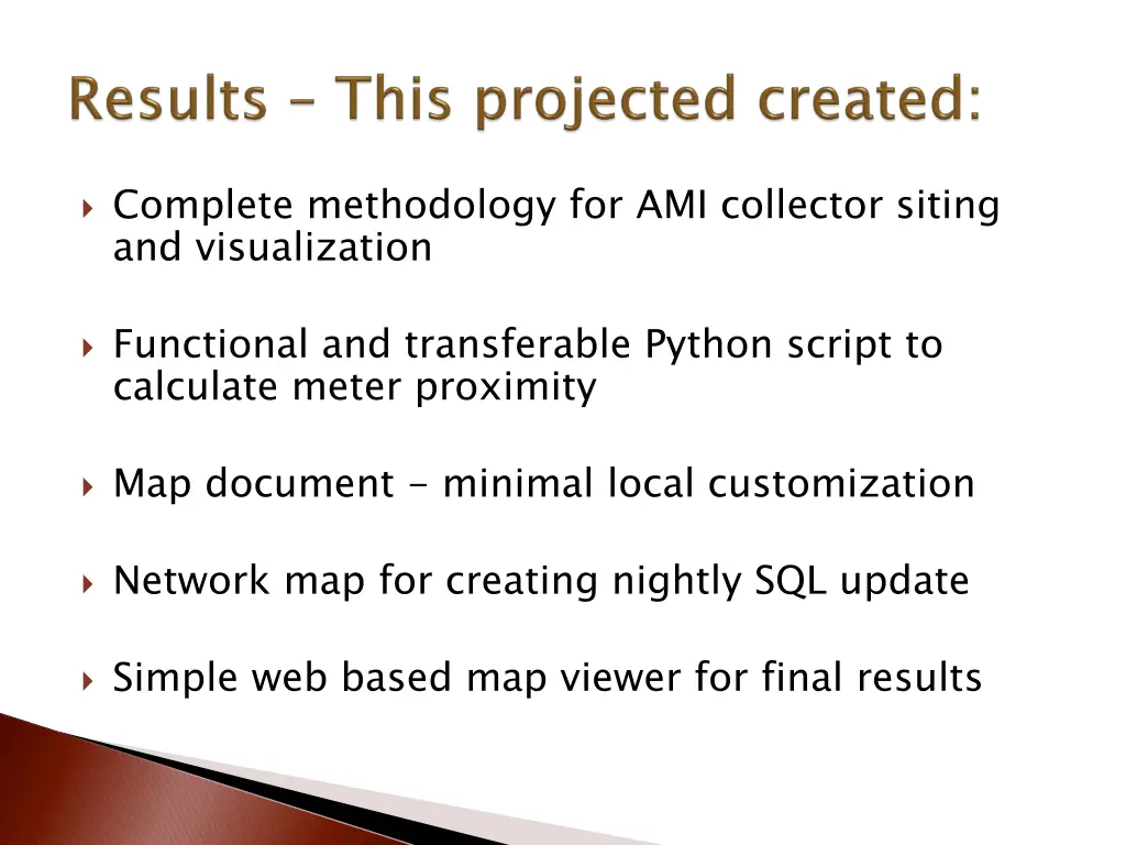complete methodology for ami collector siting
