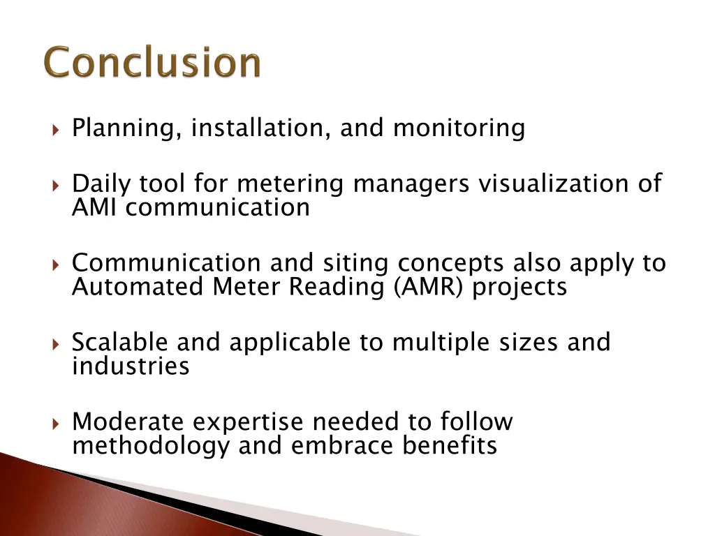 planning installation and monitoring