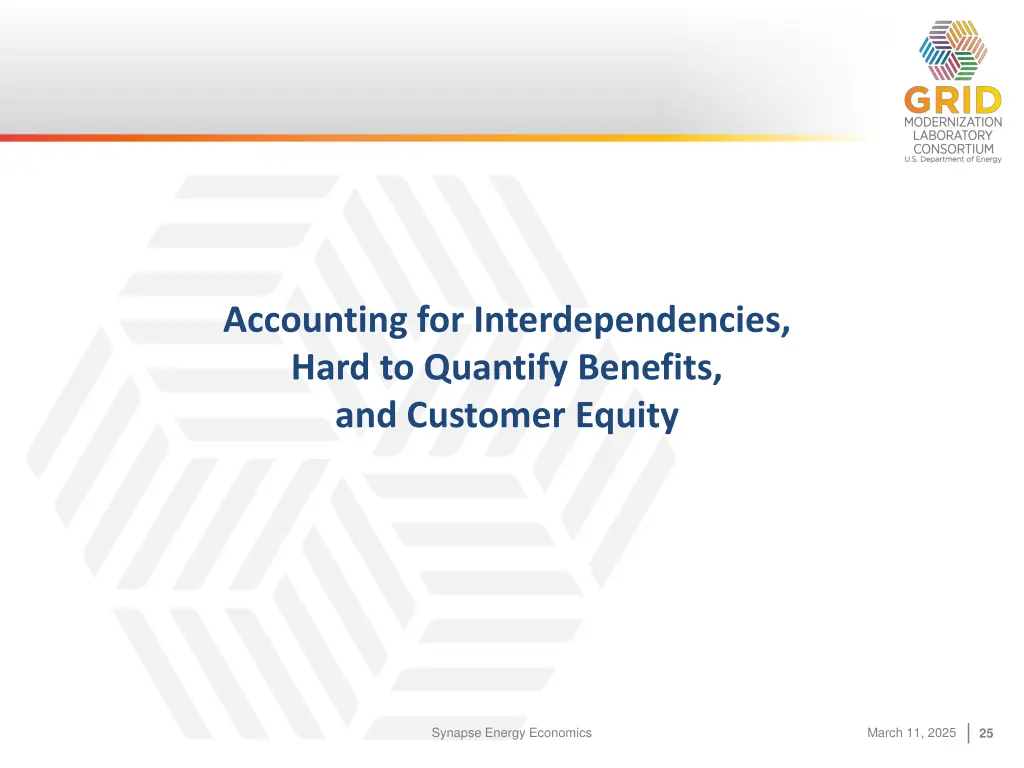 accounting for interdependencies hard to quantify
