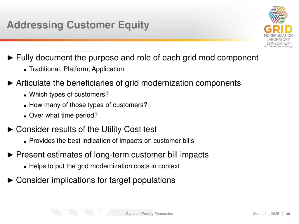 addressing customer equity