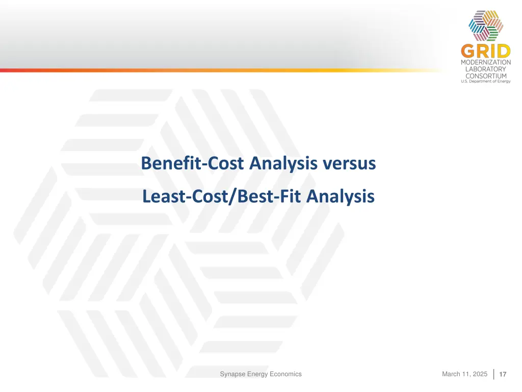 benefit cost analysis versus