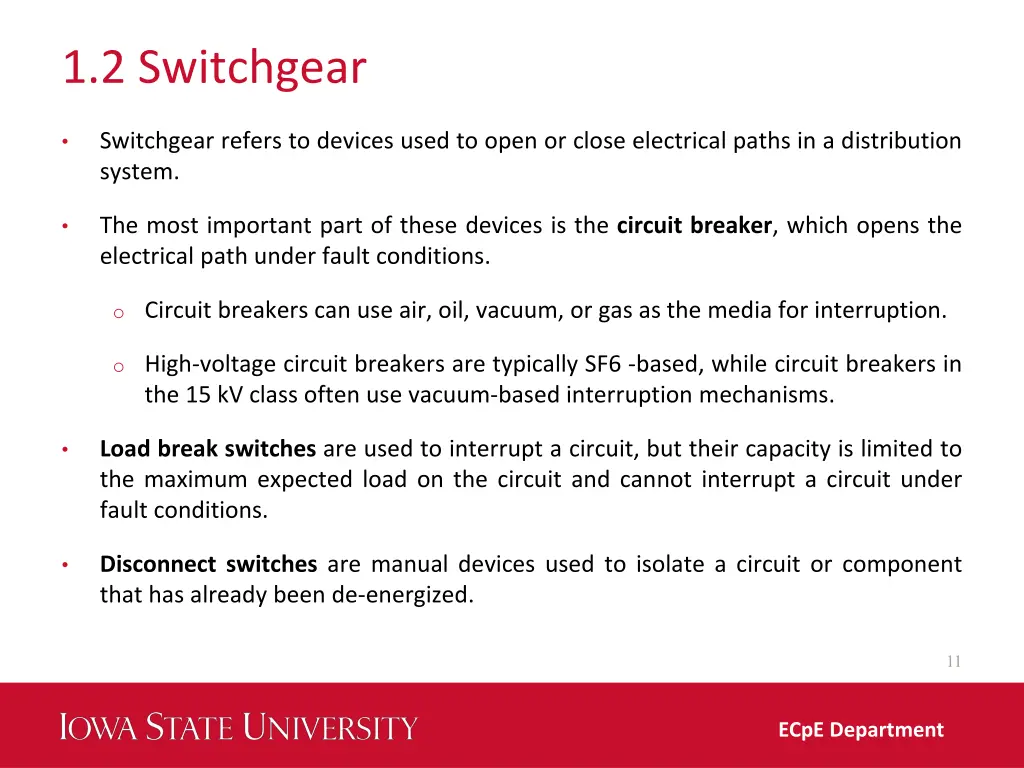 1 2 switchgear