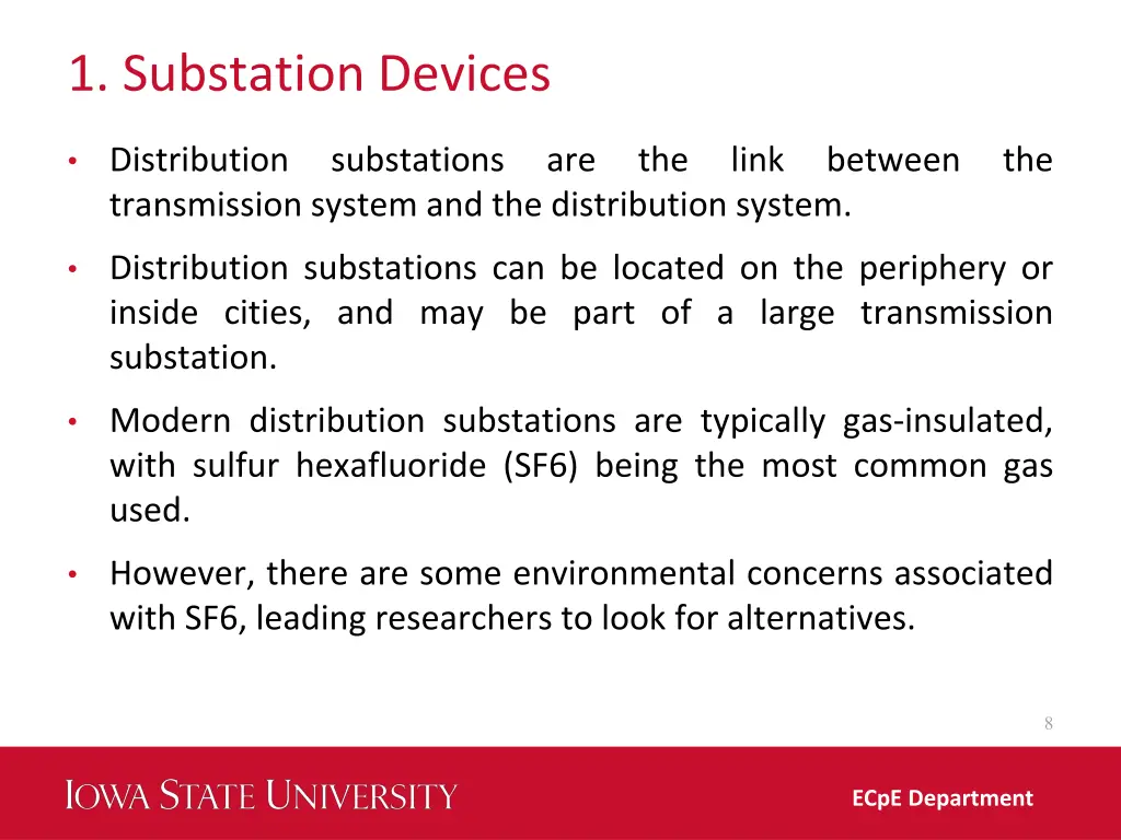 1 substation devices