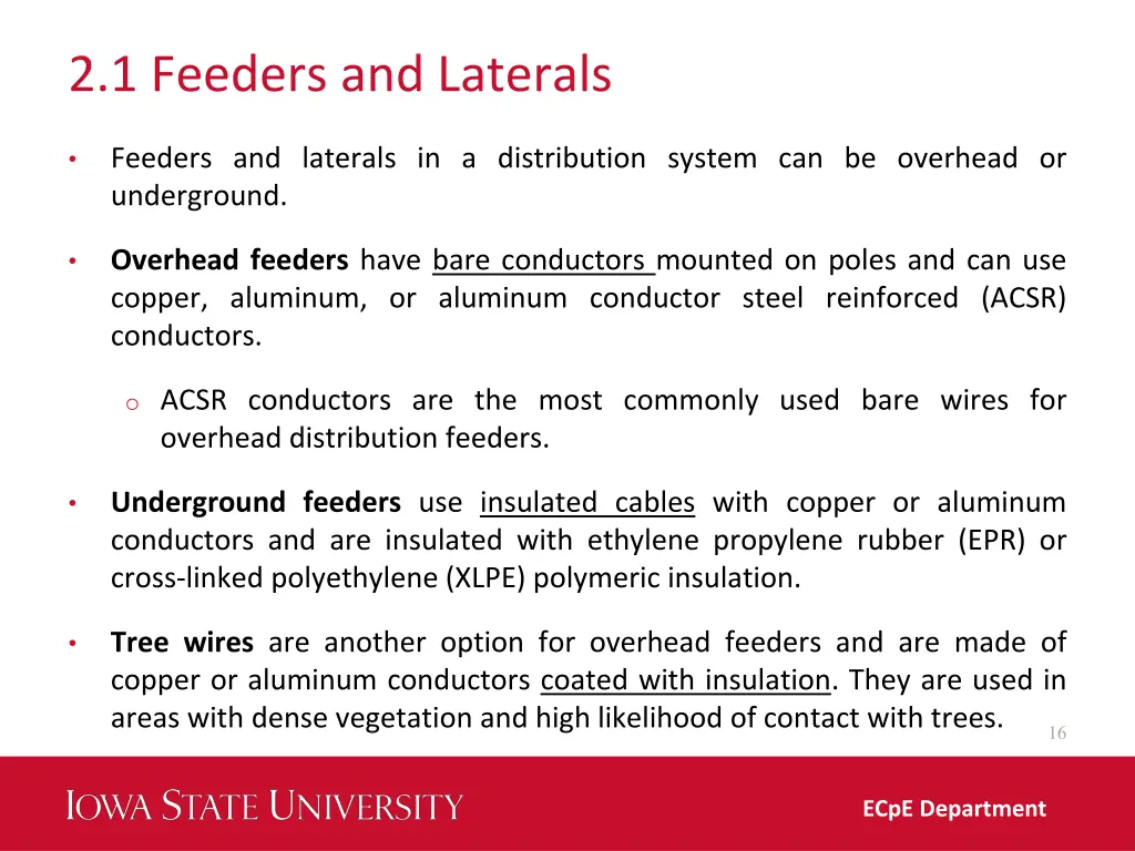 2 1 feeders and laterals