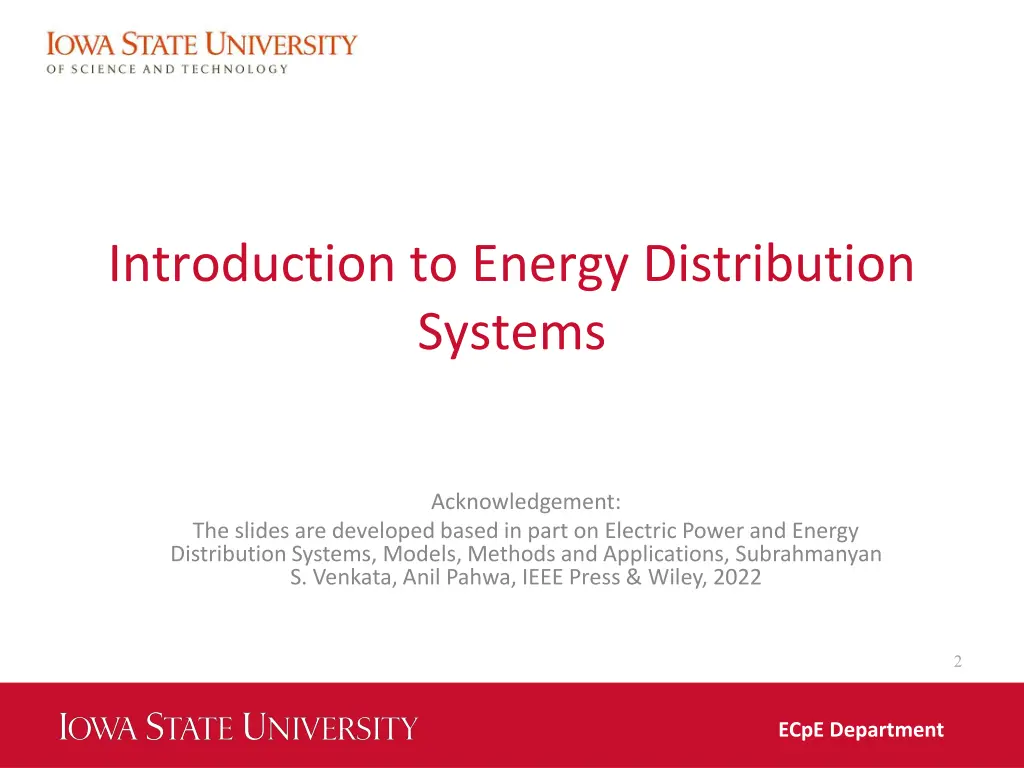 introduction to energy distribution systems