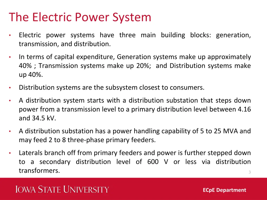 the electric power system