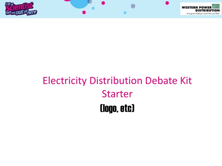 electricity distribution debate kit starter logo