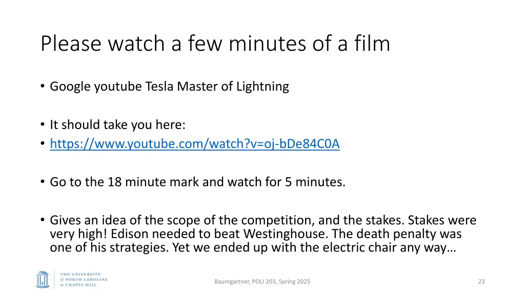 please watch a few minutes of a film