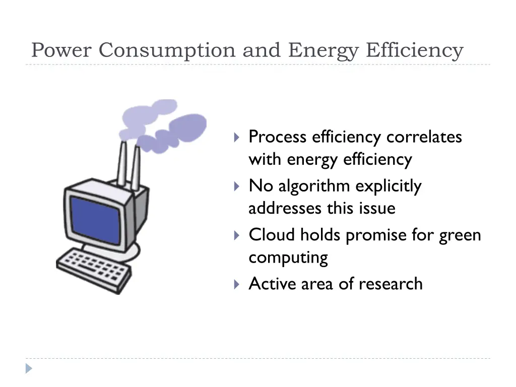 power consumption and energy efficiency