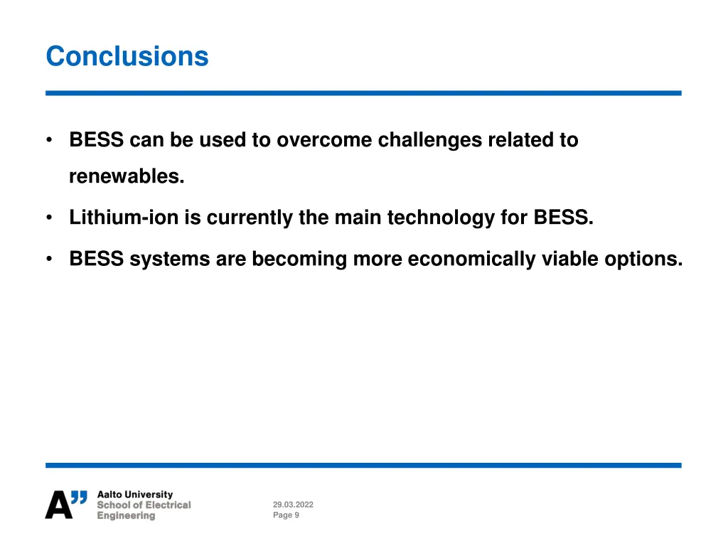 conclusions