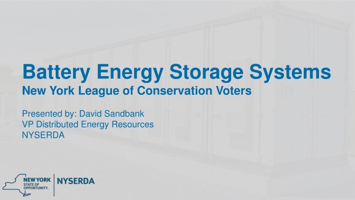 battery energy storage systems new york league