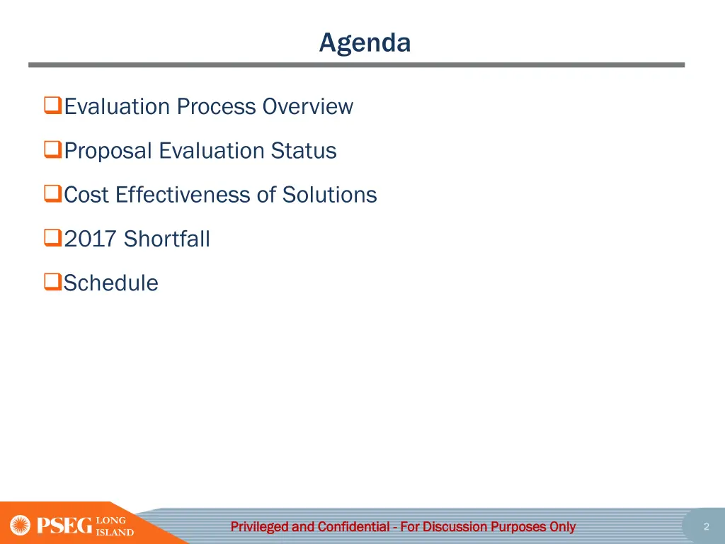 agenda